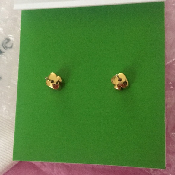 Kate Spade Pink Heart Earrings with Kate Spade dust bag - Picture 3 of 6